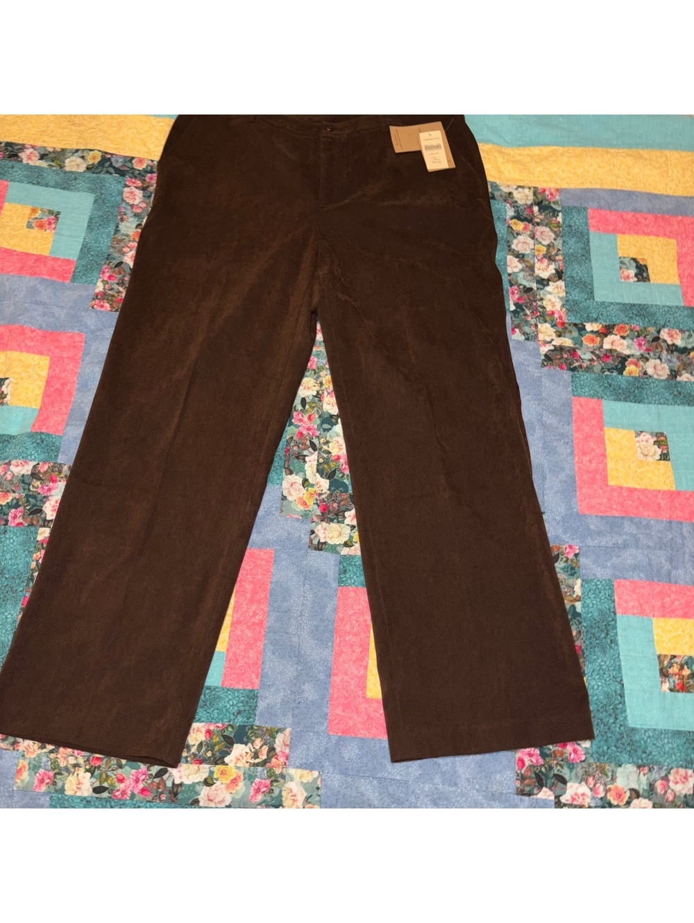 Coldwater Creek NEW $64 Women's Brown Stretch Cavalry Twill Pants Size W18